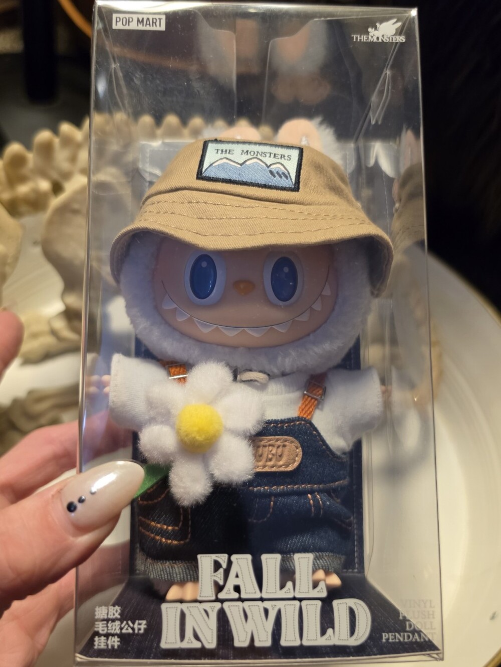 POP MART The Monsters Labubu "Fall in Wild" Vinyl Plush Doll Pendant